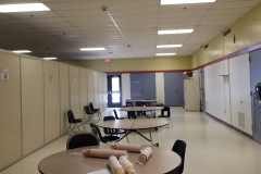 Looking east in cafeteria