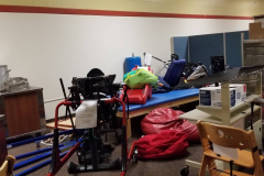 Looking northeast in cafeteria