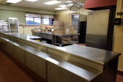 1st Floor Cafeteria (view of kitchen looking toward SE corner)