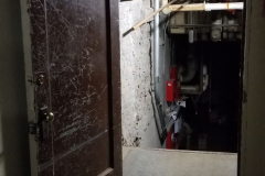 Doorway to boiler room