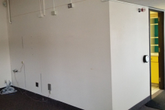 Looking northeast in district offices at kitchen