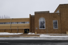 Central Family Center Exterior (looking at north side of building (middle) with exit door "D")