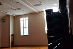 Looking northwest in gym