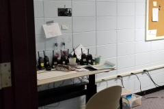 Looking north into Phy Ed office