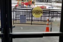 Looking south at playground