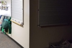Looking northeast at cafeteria from 1st floor hallway