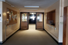 2nd floor library looking toward hallway
