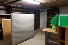 Sub-level Storage Room (looking SE toward corner of storage room)