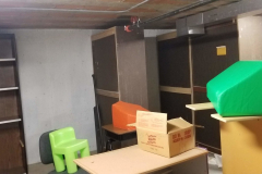 Under steps storage on south end of building