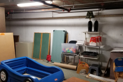 Sub-level Storage Room (looking toward west wall of storage room)