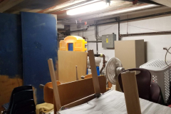 Under steps storage on south end of building