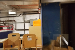 Under steps storage on south end of building