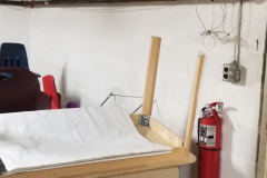 Under steps storage on south end of building