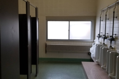1st Floor Boys' Bathroom (looking west toward window wall)