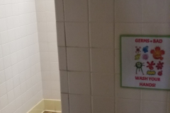 1st floor girls' bathroom looking west