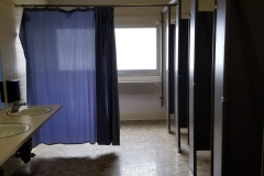 1st Floor Girls' Bathroom (looking west toward window wall)