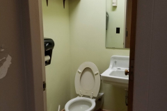 214 Bathroom (located on north wall next to vault)