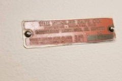 Looking north at vault plate in 214