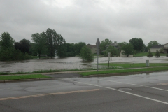 Flooded trail north of Vierling Drive