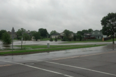Flooded trail north of Vierling Drive