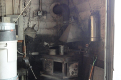 Looking northeast in the shop