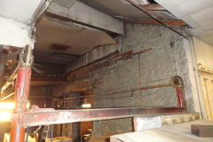 Looking northwest toward back room