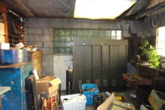 Looking south, west of office