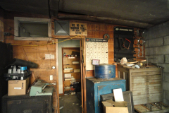 Looking east toward office