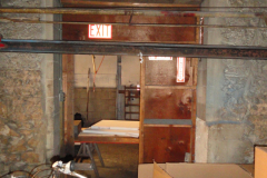 Looking north into back room