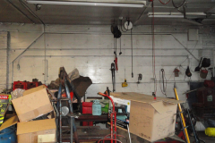 Looking north in the shop