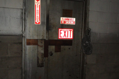Emergency exit in back room