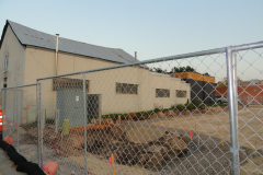 Looking southeast at building