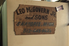 Leo McGovern Jr. and Sons sign