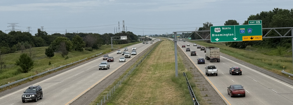 Highway 169 Bypass looking east (Aug. 2025)