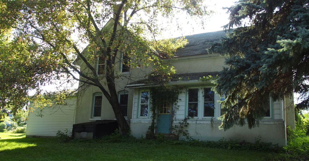 Thomas and Celia McDevitt Farmhouse (Aug. 2016). Now the site of Shakopee School District fields on County Road 78. Photo by Noël Reinke