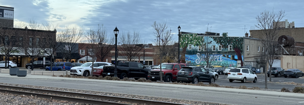 Northeast corner of Lewis Street and Second Avenue, site of the former Pelham Hotel (November 2025)